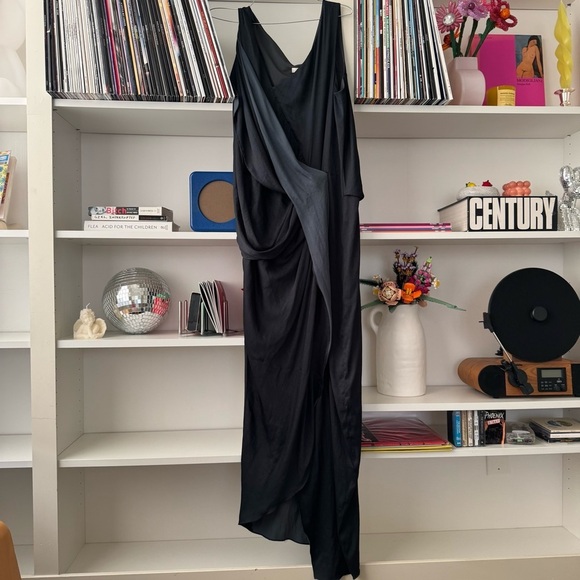 HELMUT LANG Black Earth Goddess Gown - Picture 4 of 12